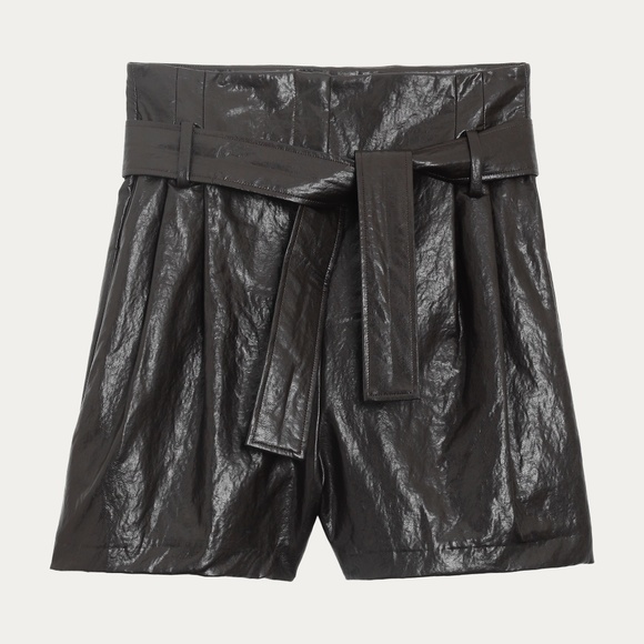Leather ba&sh shorts - Picture 4 of 9